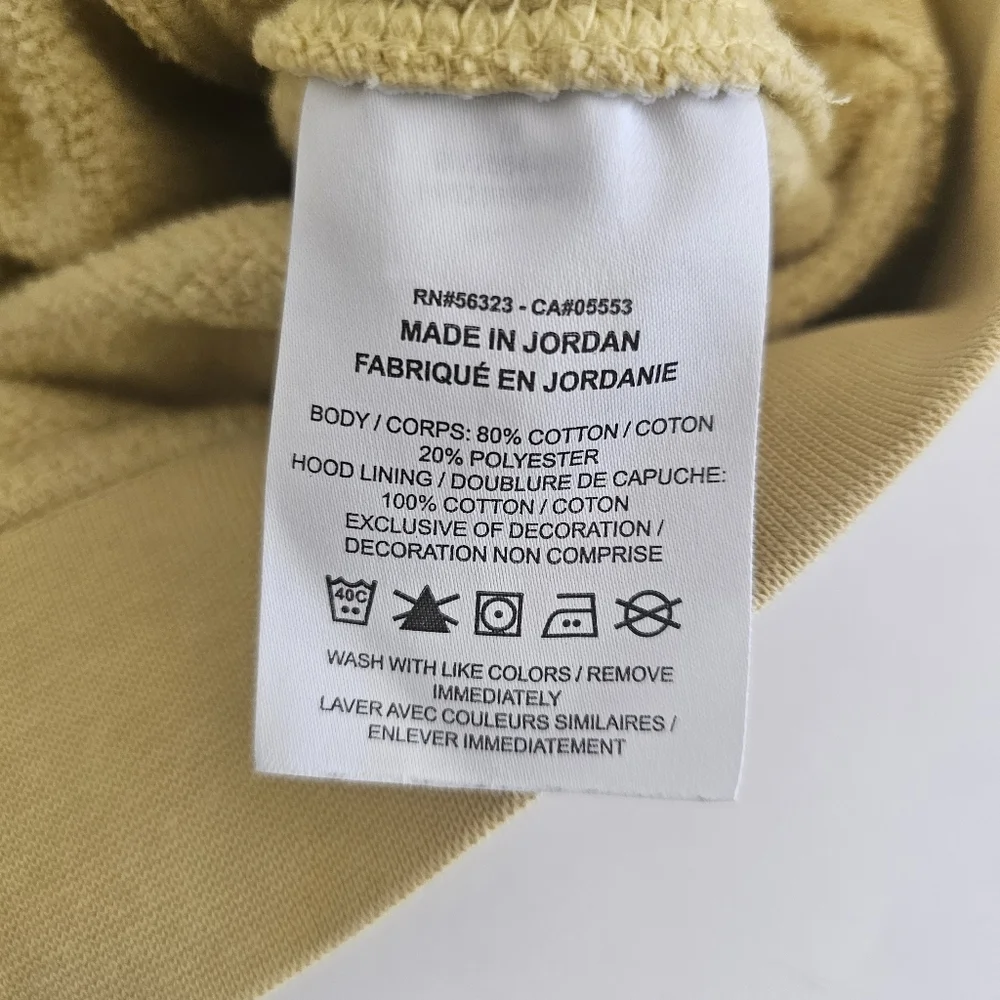 Nike Sweater Men Medium Adult Yellow Hoodie Pockets‎ Sweatshirt Pullover Fleece